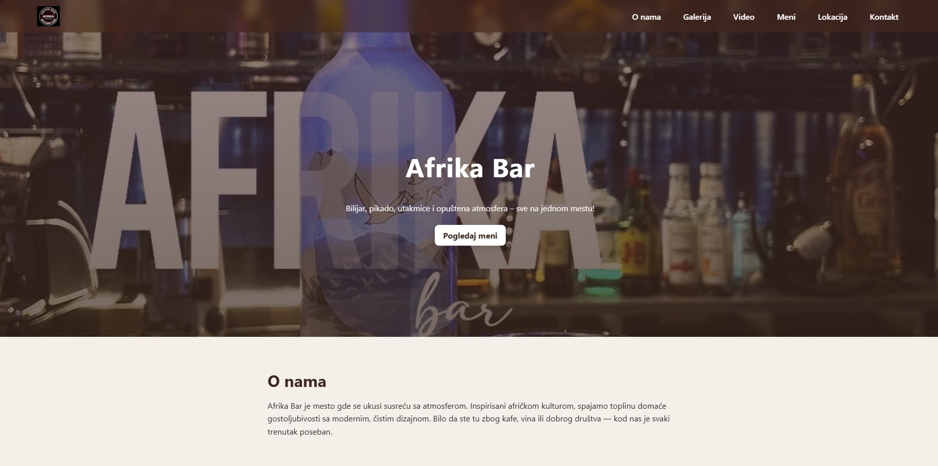 Afrika Bar - Sajt